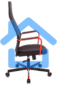 Кресло игровое Zombie ONE черный TW-01 3C11 сетка/ткань с подголов. крестовина металл