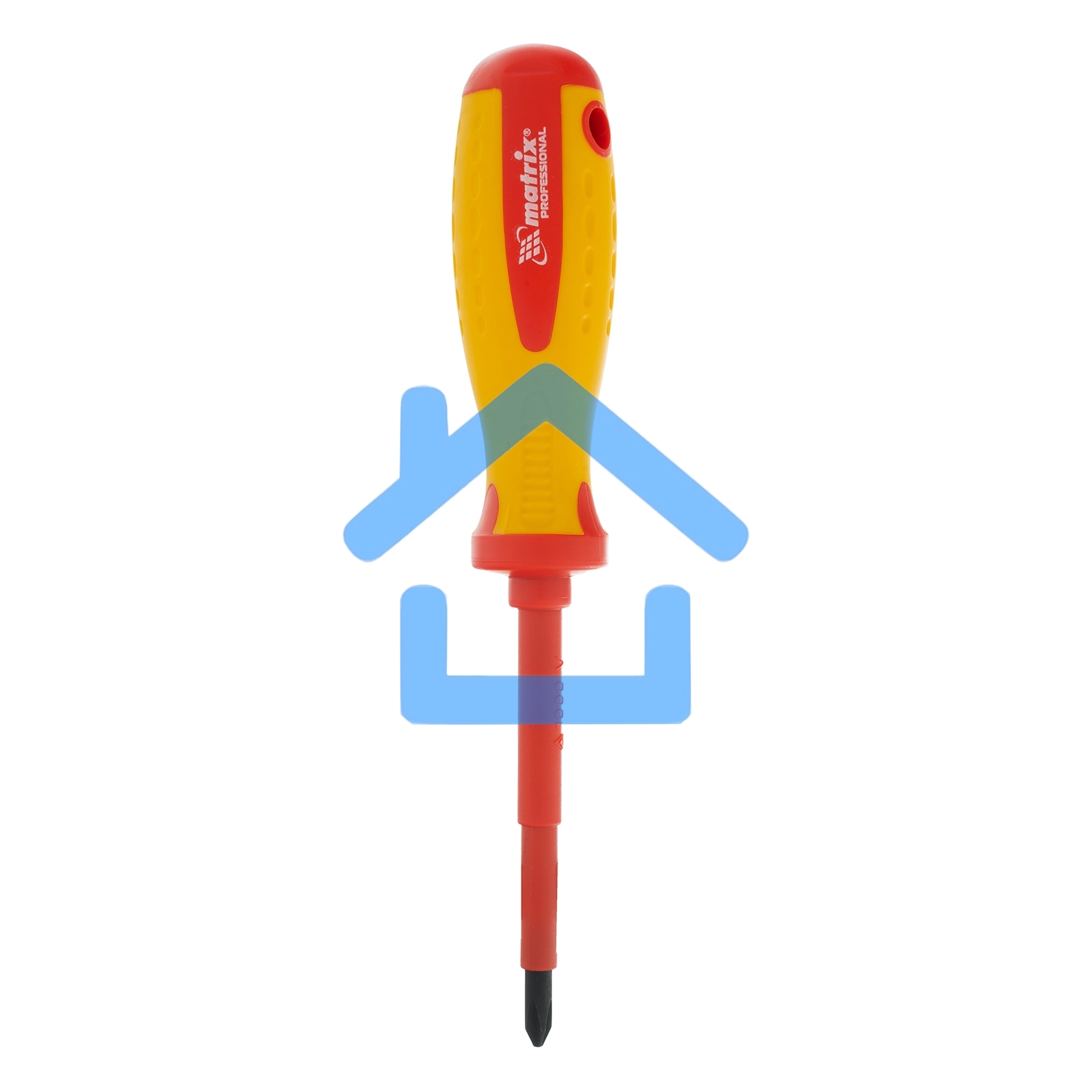 Отвертка Matrix Insulated, PH2 x 100 мм, CrMo, до 1000 В, двухкомп.рукоятка