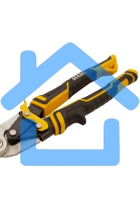 Ножницы по металлу,270мм, прямой рез,сталь-CrMo, трехкомп.рук-ки Denzel