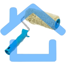 Валик в сборе Matrix ПОЛИАКРИЛ для фасадных работ, 180 мм, ворс 18 мм, D 48мм, D ручки 8 мм