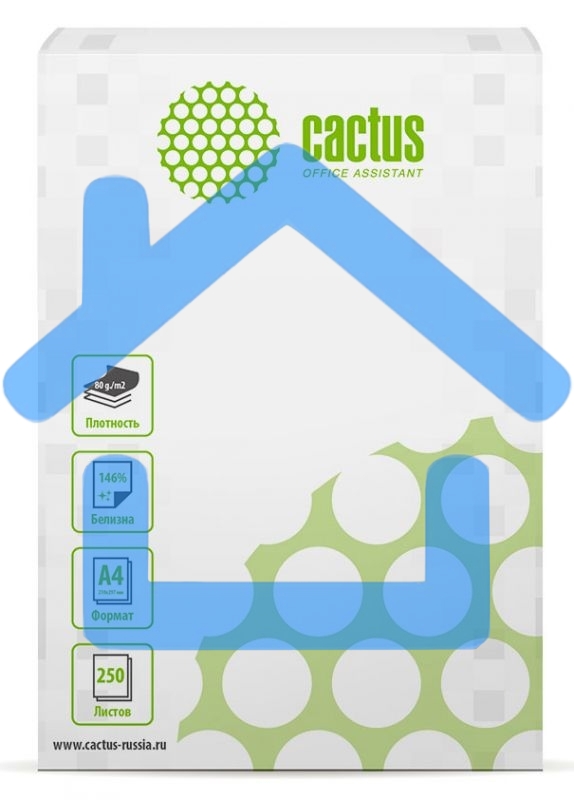 Бумага Cactus CS-OP-A480250 A4/80г/м2/250л./белый CIE146%