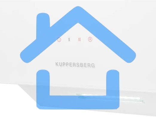 Вытяжка наклонная Kuppersberg F 605 W белый, 59.7 см, 1300 куб. м/ч, 48 дБ