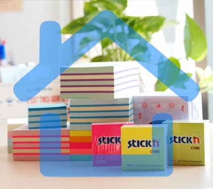 Блок самоклеящийся бумажный Stick`n 21203 51x51мм, 250 листов, 70 г/м2, неон, 5 цветов в упаковке