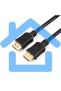 Кабель Cablexpert HDMI CC-HDMI4L-1M, 19M/19M, v2.0, серия Light, позол.разъемы, экран, 1м, черный, пакет