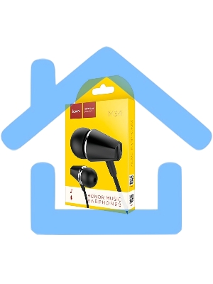 Наушники проводные Hoco M34 черный