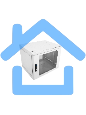 Шкаф телеком. настен, 15U, 600x650, дверь стекло (ШРН-15.650) (1 коробка)