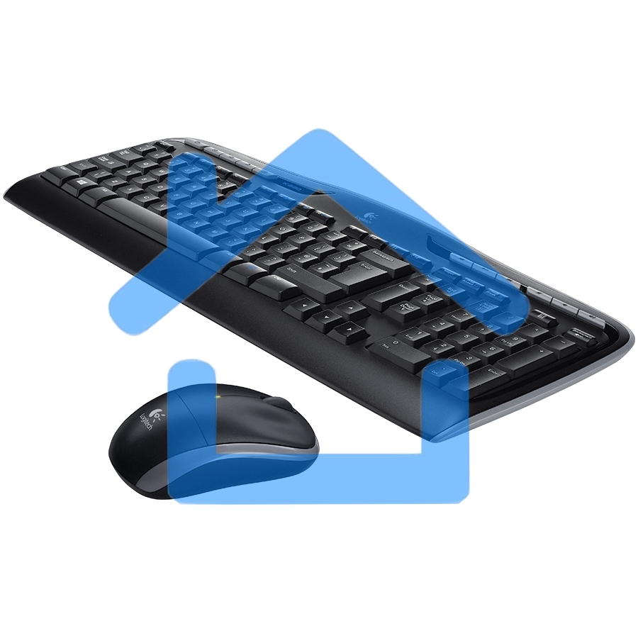 Клавиатура + мышь Logitech MK330 клав:черный мышь:черный USB беспроводная Multimedia
