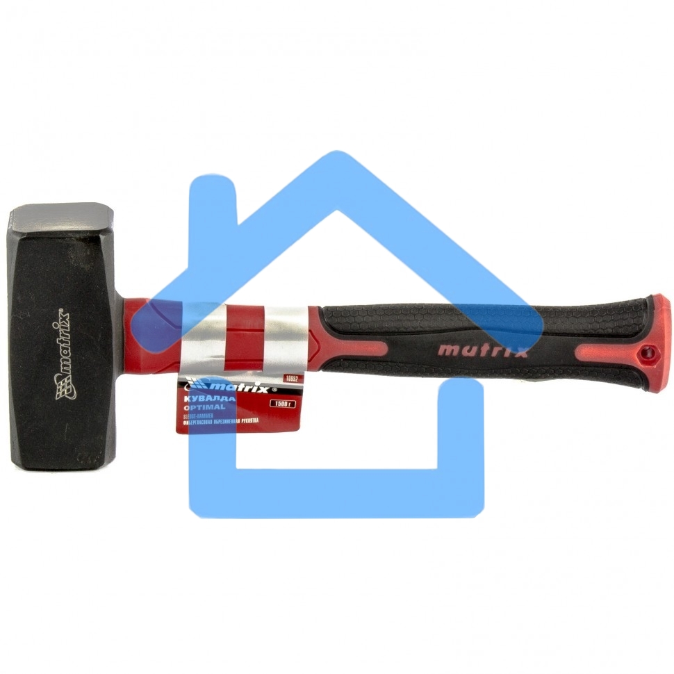 Кувалда MATRIX 10952optimal 1500г фибергласовая обрезиненная рукоятка