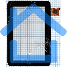 Сенсорное стекло (тачскрин) для Acer Iconia Tab A110. черное