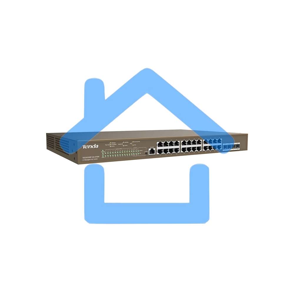 Коммутатор 24PORT 1000M POE 4SFP G5328P-24-410W IP-COM