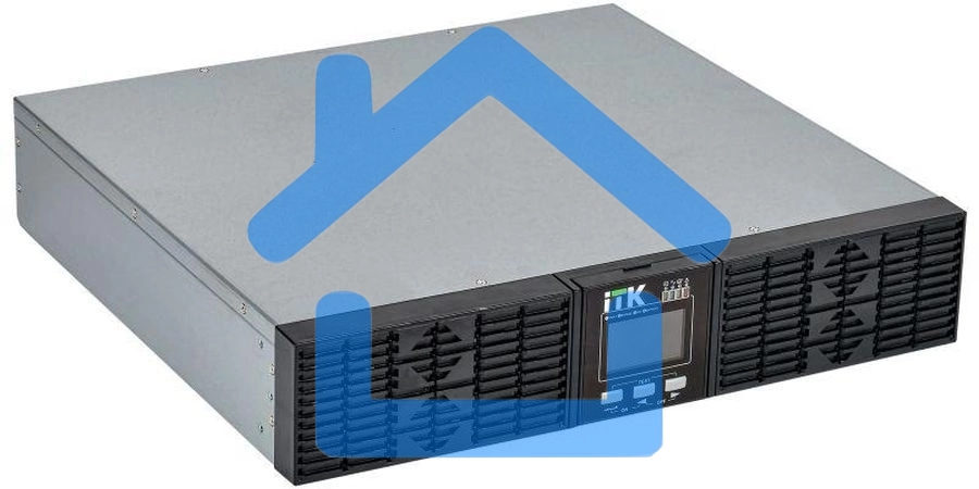 Источник бесперебойного питания Online Rackmount 2кВА/2кВ, однофазный с LCD дисплеем 36VDC без АКБ 2U