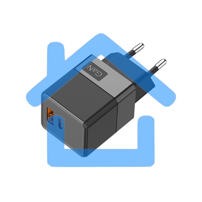Сетевое зарядное устройство с двумя портами USB-A и USB-C, 35Вт Rexant