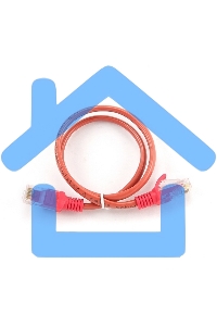 Патч-корд UTP Cablexpert кат.5e, 0.5м, литой, многожильный (красный)