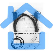 Кабель Cablexpert HDMI CC-HDMI4L-1M, 19M/19M, v2.0, серия Light, позол.разъемы, экран, 1м, черный, пакет
