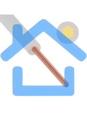 Провод ПуГВ (ПВ-3) 0,5 мм² белый ГОСТ 31947-2012,ТУ 16-705. 501-2010