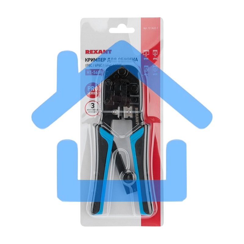 Кримпер для обжима Rexant HT-568R (12-3432-1) 8P8C / 6P6C (HT-568R) (TL-568R)