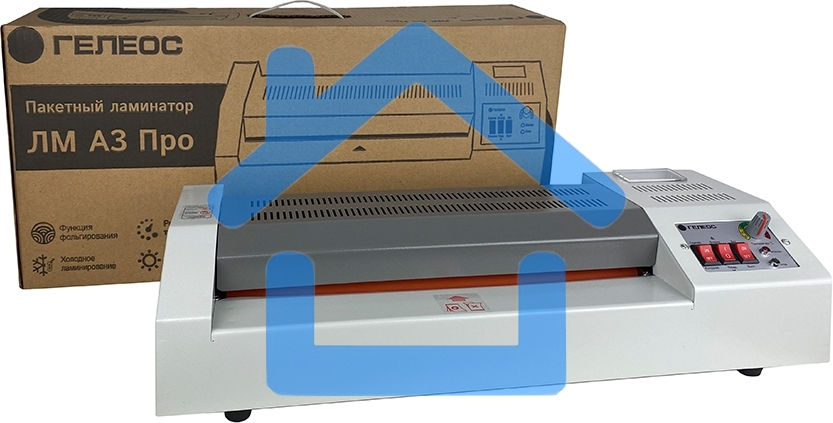 Ламинатор ГЕЛЕОС ЛМ A3 Про, А3, 2х250 (пленка 60-250мкм), 620 мм/мин, 4 вала, реверс, металл. корпус, мах толщина 2мм