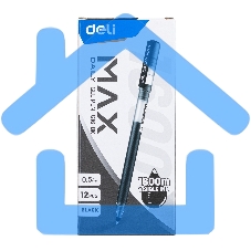 Ручка гелевая Deli EG16-BK Daily MAX 0.5мм черный, черные чернила