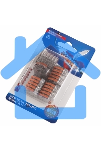 Соединительная клемма многоразовая, 5-и проводная, прозрачная (0,08-4 мм²), (5шт.) Rexant