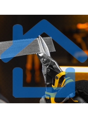 Ножницы по металлу,270мм, прямой рез,сталь-CrMo, трехкомп.рук-ки Denzel