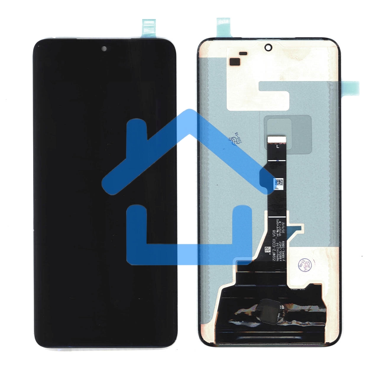 Дисплей для Huawei P50 Pro в сборе с тачскрином (COF orig lcd), черный