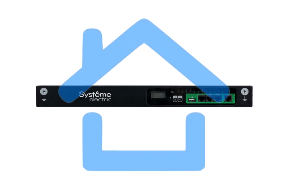 БРП Uniprom, управляемый, 1U, 240В, 1Ф, 16A, 10xC13 2xC19, 2м кабель, IEC320 C20
