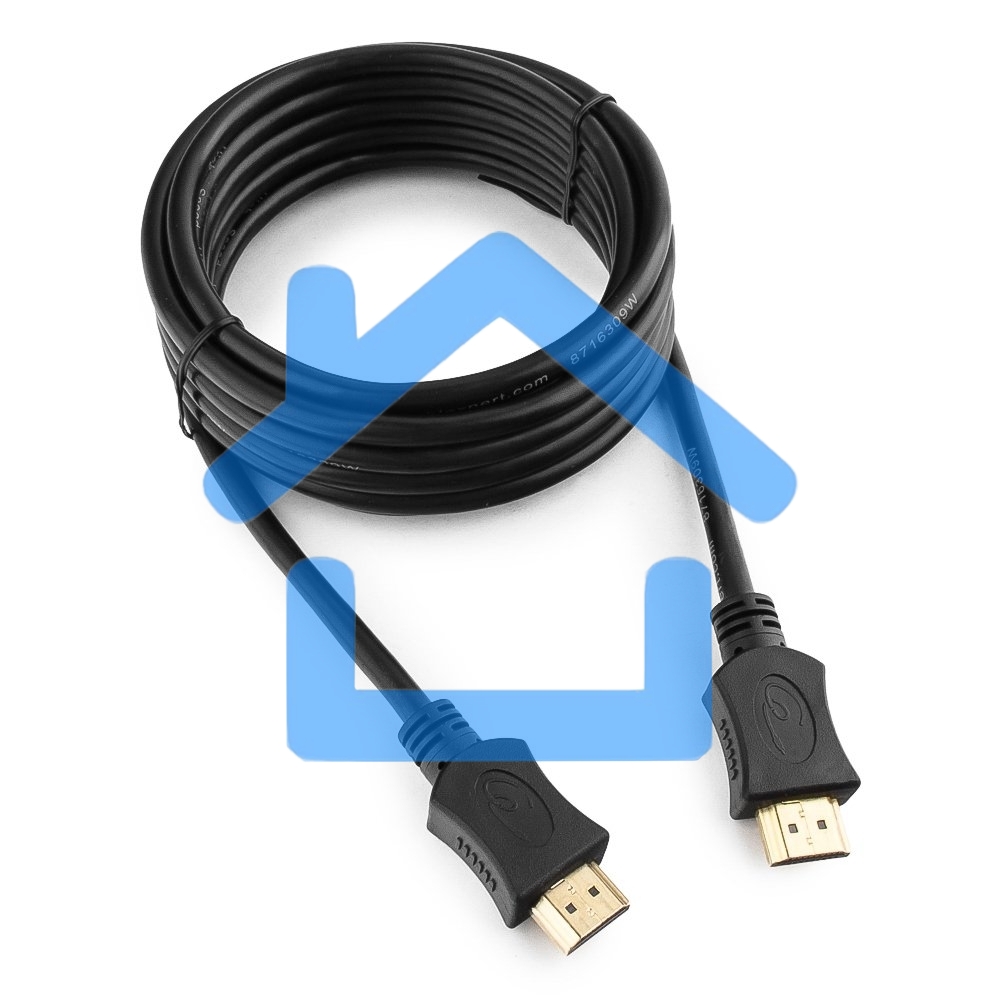 Кабель Cablexpert HDMI CC-HDMI4L-10, 19M/19M, v2.0, серия Light, позол.разъемы, экран, 3м, черный, пакет