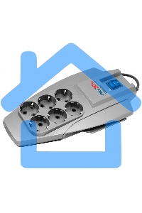 Сетевой фильтр Pilot X-Pro: 6 евророзеток Zero Start биметаллический предохранитель и микропроцессор 10 метров Pilot X-Pro 10M