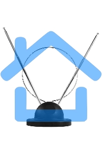 Антенна телевизионная Starwind CA-100 7дБ пассивная черный