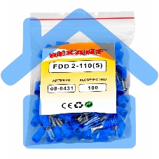 Клемма плоская изолированная гнездо 3.8 мм 1.5-2.5 мм² (РПи-м 2.5-(2.8)/РПИм 2-250) Rexant