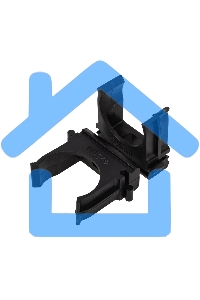 Крепеж-клипса для трубы ø 25 мм черная (10 шт./уп.) Rexant