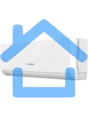 Кондиционер сплит-система Hyundai HAC-24/T-PRO 24000 BTU, 70 м², 31/47 дБ, охлаждение, обогрев, осушение, белый