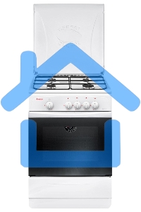 Плита газовая Gefest ПГ 1200 С7 К8 белый, конфорок 4 шт, духовка 63 л, 60 см x 85 см x 60 см