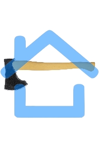 Топор Россия,1100 г,в сборе,кованый,деревянное топорище,500 мм, таежный 