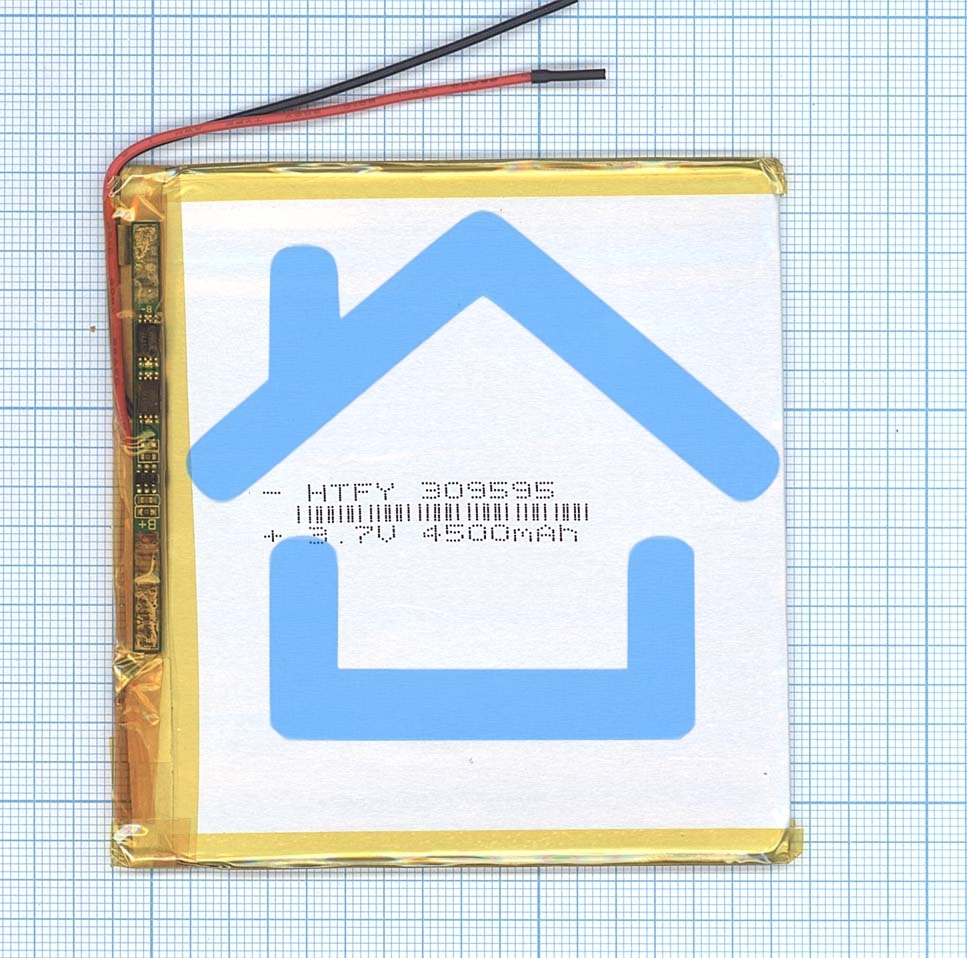 Аккумулятор Li-Pol (батарея) 3*95*95мм 2pin 3.7V/4500mAh