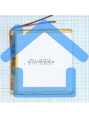 Аккумулятор Li-Pol (батарея) 3*95*95мм 2pin 3.7V/4500mAh