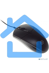 Мышь проводная Oklick 275M черный, 1000 dpi, USB, кнопки - 3