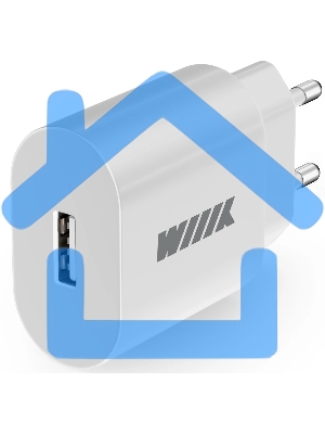 Сетевое зарядное устройство Wiiix UNN-4-1-01-QC-W 18W 3A (QC) USB универсальное белый