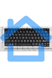 Клавиатура для ноутбука Lenovo IdeaPad S12 черная