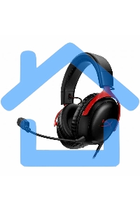 Наушники с микрофоном HyperX Cloud III черный/красный 1.2м мониторные оголовье (727A9AA)