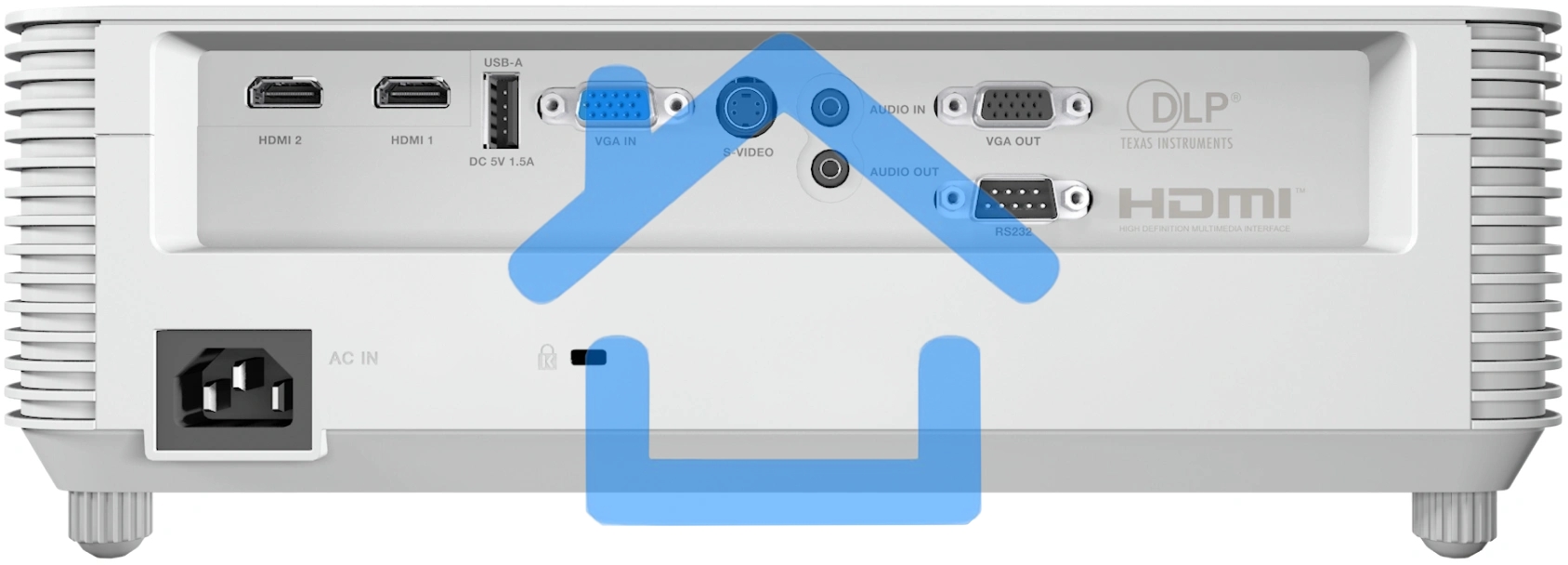 Проектор InFocus IN0024SL DLP, 4000 lm, XGA, 30 000:1, 1.942.16:1, 2xHDMI 1.4, VGA in/out, S-Video, 3.5mm in/out, USB-A, RS-232, лампа 15 000ч.(ECO mode), 10W, 27дБ, 2,6 кг, БЕЛЫЙ