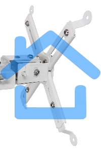 Кронштейн для проектора Buro PR07-W белый макс.12кг потолочный поворот и наклон