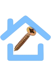 Саморез универсальный KRANZ 4х30, желтый цинк, короб (250 шт./уп.)