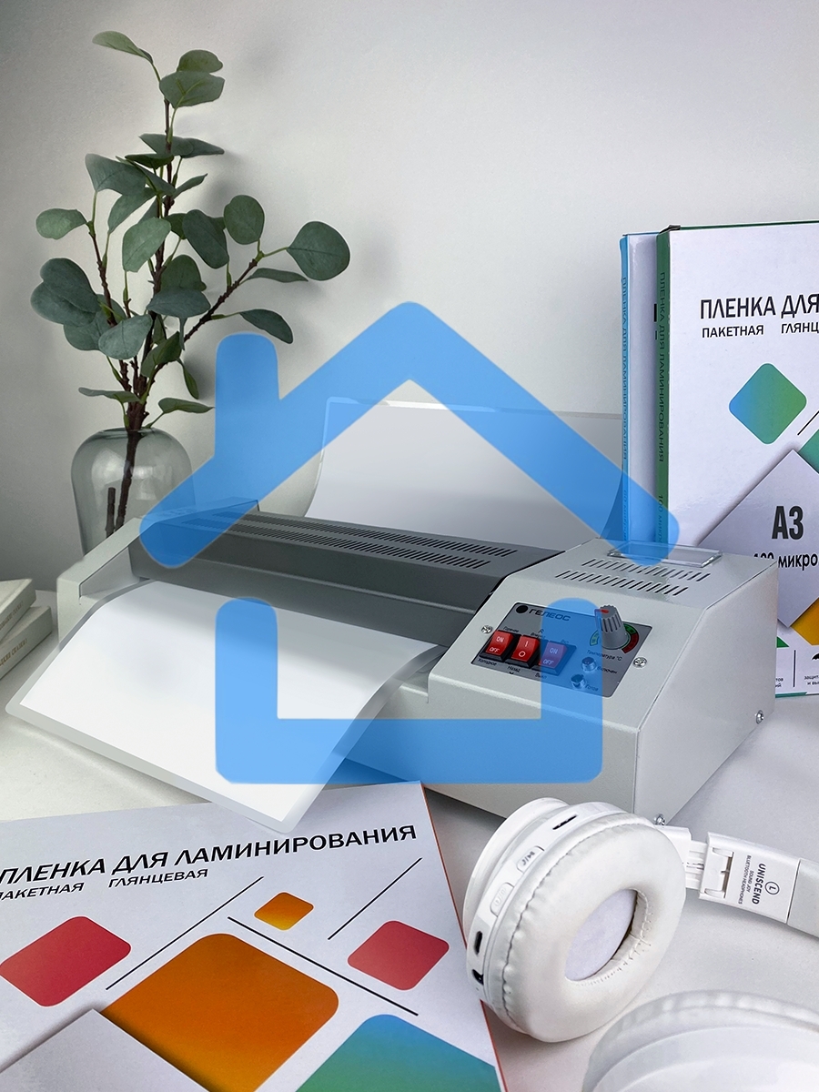 Ламинатор ГЕЛЕОС ЛМ A3 Про, А3, 2х250 (пленка 60-250мкм), 620 мм/мин, 4 вала, реверс, металл. корпус, мах толщина 2мм