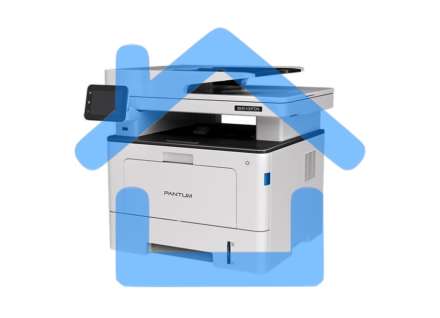 МФУ лазерное Pantum BM5100FDN, A4, ч/б, печ. до 40 стр/мин., скан. до 24 стр/мин., 1200x1200dpi, USB, RJ-45