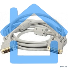 Кабель DVI dual link (25M-25M) 1.8м ExeGate, 2 фильтра, позолоченные контакты
