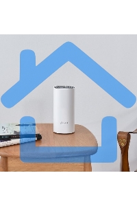 Домашняя Mesh Wi-Fi система TP-Link Deco E4 (3-Pack), 1167Мбит/с (5 ГГц: до 867 Мбит/с + 2,4 ГГц: до 300 Мбит/с), 2 порта 100 Мбит/с, 2 встроенные антенны на каждом модуле Deco