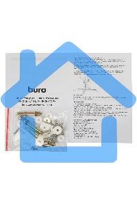Кронштейн для проектора Buro PR07-W белый макс.12кг потолочный поворот и наклон
