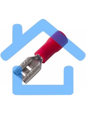Клемма плоская изолированная гнездо 5.6 мм 0.5-1.5 мм² (РПи-м 1.5-(4.8)/РПИм 1,25-5) Rexant