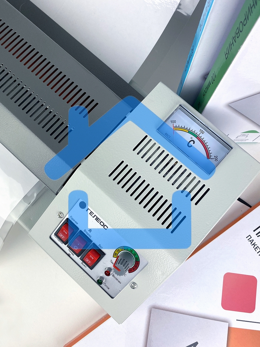 Ламинатор ГЕЛЕОС ЛМ A3 Про, А3, 2х250 (пленка 60-250мкм), 620 мм/мин, 4 вала, реверс, металл. корпус, мах толщина 2мм